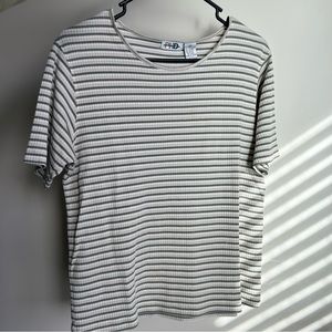 Vintage Striped Wide neck tee